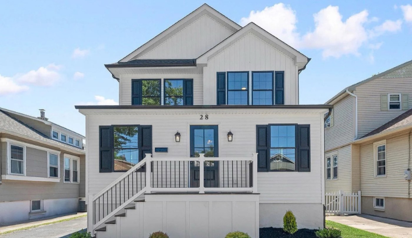 Rebuilt two-story on Central Ave, Audubon