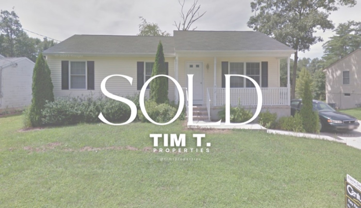 Sold by Tim T Properties